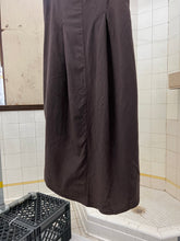 Load image into Gallery viewer, 2000s Mandarina Duck Brown Skirt with Center Pleat and Side Snap Detailing - Size M