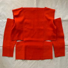 Load image into Gallery viewer, 1990s Issey Miyake Red Square Cutout Sweater - Size M