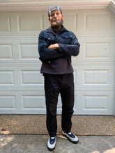 Load image into Gallery viewer, 1990s Dexter Wong Textured Synthetic Cropped Trucker Jacket - Size L