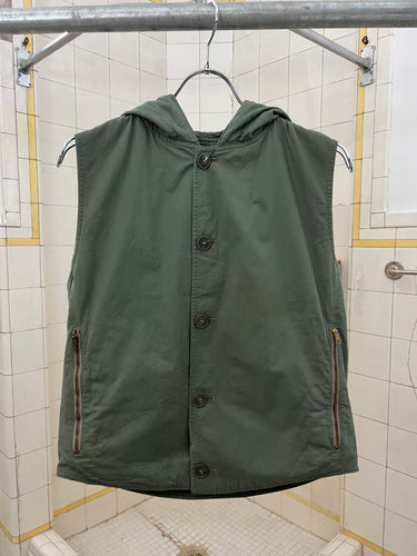 1980s Armani Padded Hooded Vest - Size S