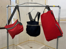 Load image into Gallery viewer, Late 1990s Mandarina Duck Oversize Red 'Basis' Duffle Bag - Size OS