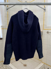 Load image into Gallery viewer, 1990s Final Home Knitted Hoodie with Nylon Sleeve Detail - Size M