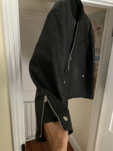 Load image into Gallery viewer, 1990 CDGH Cropped Black Leather Bomber Jacket - Size OS