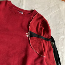 Load image into Gallery viewer, 2015 Kiko Kostadinov x Stussy Red Reconstructed Crewneck Sweater - Size M