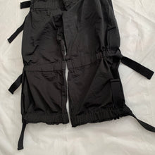 Load image into Gallery viewer, aw2015 Craig Green Black Oversized Bondage Parachute Pants - Size OS