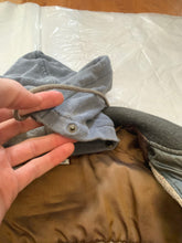 Load image into Gallery viewer, 1990s Armani Olive Nylon Bomber Jacket with Removable Hood - Size S