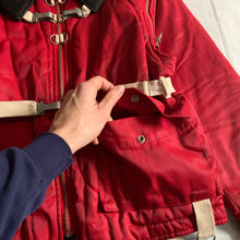 Load image into Gallery viewer, 1990s Armani Red Modular Bondage Jacket - Size L