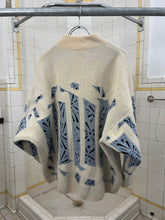 Load image into Gallery viewer, 1980s Marithe Francois Girbaud Wide Intarsia Zippered Sweater - Size L