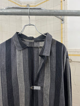 Load image into Gallery viewer, 1980s Marithe Francois Girbaud Stripped Asymmetrical Pajama Shirt - Size L