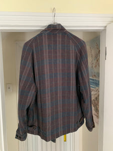 1980s CDGH Earth Tone Plaid Work Blouson - Size L
