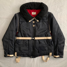 Load image into Gallery viewer, 1990s Armani Navy Pillow Neck Bondage Jacket with Removable Sleeves - Size L