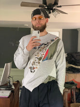 Load image into Gallery viewer, ss2021 Per Gotesson Slashed Vintage "Maine Athletic Dept." Crewneck with Vintage Jewelry - Size L/XL