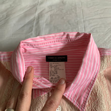 Load image into Gallery viewer, ss2000 CDGH+ Pink Pinstripe Gobelin Tapestry Shirt - Size OS