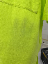 Load image into Gallery viewer, ss1995 Issey Miyake Oversized Mandarin Collar Neon Shirt - Size XL