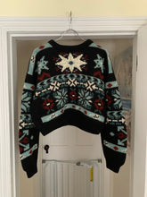 Load image into Gallery viewer, 1990s Katharine Hamnett Cropped Nordic Intarsia Sweater - Size M