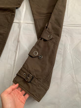 Load image into Gallery viewer, 2000s Armani Mud Brown Flared Military Bondage Pants - Size L