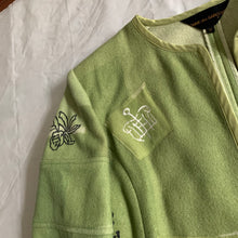 Load image into Gallery viewer, 1989 CDG Green Object Dyed and Hand Painted Bolero Jacket - Size S