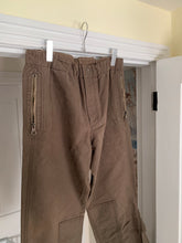 Load image into Gallery viewer, 2000s Armani Mud Brown Flared Military Bondage Pants - Size L