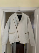 Load image into Gallery viewer, 1980s Issey Miyake White Dual Backzip Heavy Cotton Bomber Jacket with Asymmetric Closure - Size XL