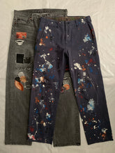 Load image into Gallery viewer, 2011 CDGH Navy Paint Splatter Pants - Size L