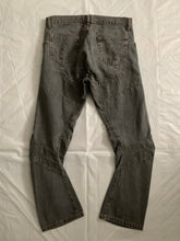 Load image into Gallery viewer, 2004 Junya Watanabe Faded Grey Articulated Knee Denim - Size L