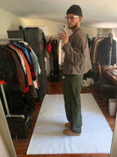 Load image into Gallery viewer, 1990s Armani Cropped Linen Collarless Swing Jacket - Size XL