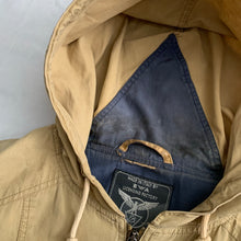 Load image into Gallery viewer, 1990s Armani Faded Yellow Paneled Hooded Work Jacket  - Size XL