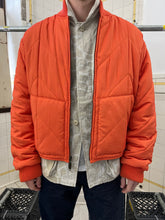 Load image into Gallery viewer, 1990s Armani Orange Quilted Bomber Jacket - Size XL