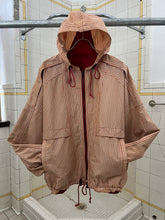 Load image into Gallery viewer, 1990s Armani Oversized Striped Jacket with Pleated Hood Detailing - Size OS