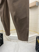 Load image into Gallery viewer, 1980s Katharine Hamnett Twill Khaki Baggy Trousers with Waist Synch and Tapered Cuff - Size L
