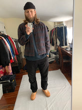Load image into Gallery viewer, 1980s CDGH Earth Tone Plaid Work Blouson - Size L