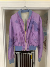 Load image into Gallery viewer, ss1993 Yohji Yamamoto Sample Purple Silk Dragon Embroidered Bomber - Size M