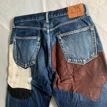Load image into Gallery viewer, 2000s Yohji Yamamoto x Spotted Horse Leather Patchworked Denim - Size M