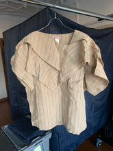 Load image into Gallery viewer, 1970s Issey Miyake Loose Slashed Linen Pullover Shirt - Size OS