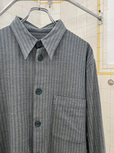 Load image into Gallery viewer, 2000s Armani Faded Blue Woven Pattern Shirt - Size L