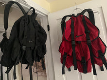 Load image into Gallery viewer, 1990s Vintage Nike Red Nylon Parachute Backpack - Size OS