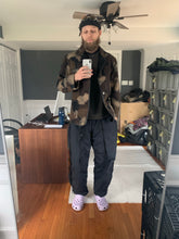 Load image into Gallery viewer, aw1997 Issey Miyake Wool Camo Blazer with Leather Trim - Size L