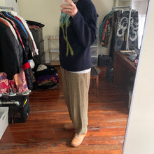 Load image into Gallery viewer, aw1995 Yohji Yamamoto Intasaria Flower Navy Sweater - Size M