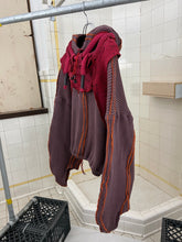 Load image into Gallery viewer, Seeing Red Marron Dyed Elephant Trunk Hoodie with Red Token Bag - Size OS
