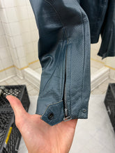 Load image into Gallery viewer, 2000s Yohji Yamamoto x Dainese Y’s Blue Leather Moto Jacket - Size XL