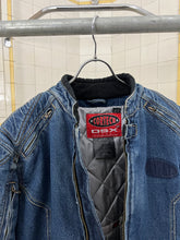 Load image into Gallery viewer, Vintage Padded Denim Moto Jacket - Size M