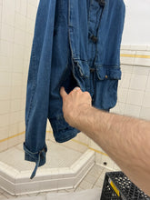 Load image into Gallery viewer, 1980s Marithe Francois Girbaud Denim Cargo Jacket with Front Buckle Closures - Size M