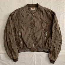 Load image into Gallery viewer, 1990s Armani Faded Brown Oversized Bomber Jacket with Contrast Detailing - Size XXL