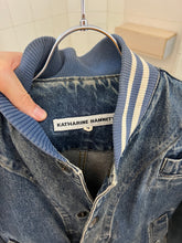 Load image into Gallery viewer, 1980s Katharine Hamnett Denim Teddy Jacket with Hidden Cargo Pocket- Size L