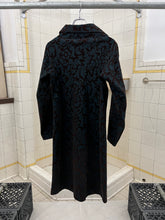 Load image into Gallery viewer, aw1996 Comme des Garcons Felt Floral Pinstripe Dress - Size S