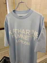 Load image into Gallery viewer, 1990s Katharine Hamnett Baby Blue Logo Tee - Size XL