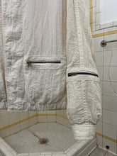 Load image into Gallery viewer, 1980s Armani Crinkled Nylon Jacket with Faux Layered Closure - Size L