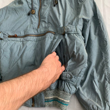 Load image into Gallery viewer, 1990s Armani Faded Olive Hooded Bomber with Modular Kangaroo Pouch - Size L
