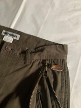 Load image into Gallery viewer, ss2001 Issey Miyake Dark Khaki Front Zipper Trousers - Size S