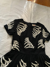 Load image into Gallery viewer, 2000s Vintage You Must Create Wool Dress with Spinal Skeleton Embroidery - Size S